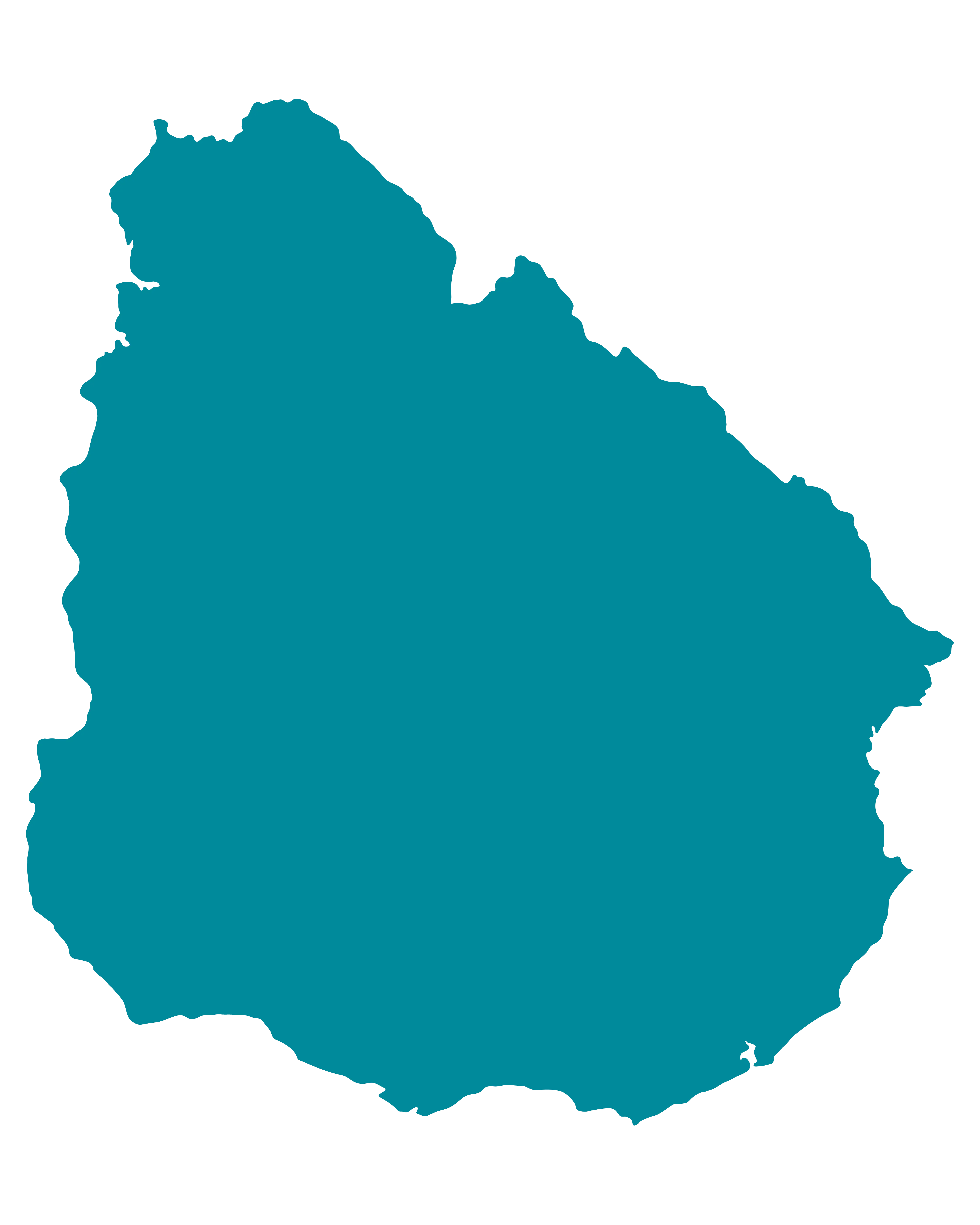 Mapa de Uruguay